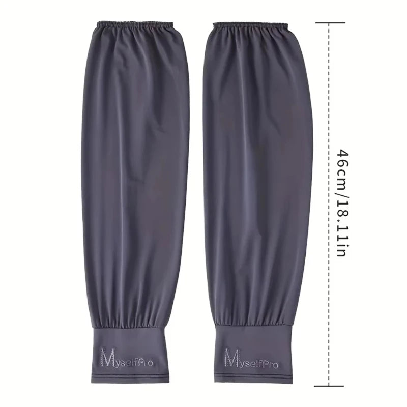 Cooling Arm Sleeves Breathable Sun Protection Ice Slik Sleeves Summer Outdoor Sports Driving Cycling Sleeves Men Loose Arm 2026