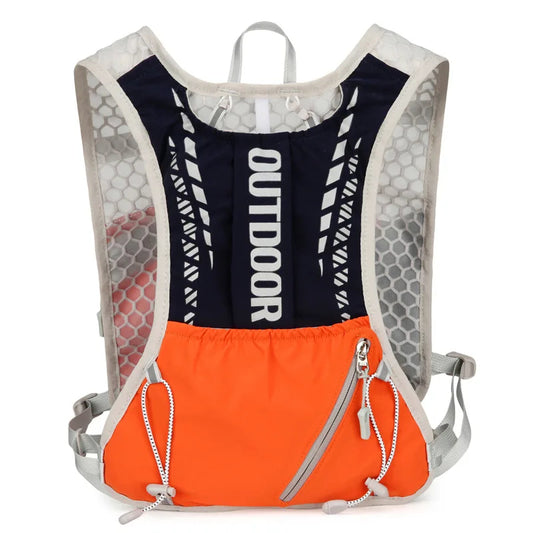 Reflective Running Hydration Vest Cycling Backpack for Outdoor Sports Climbing Hiking Mtb Road Bike - Adjustable Vest Bag