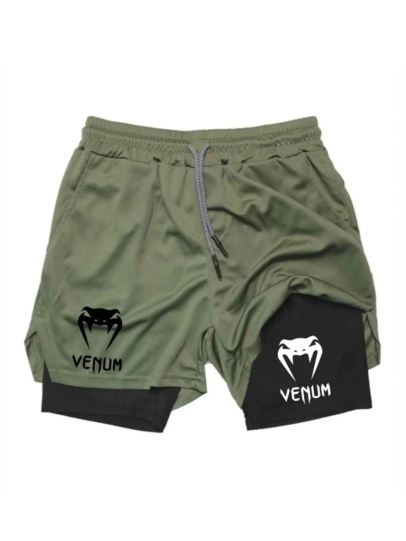 2026 Summer Sports Shorts 2-in-1 Gym Running Shorts Slow Running Casual Sportswear Fitness Double Layer Shorts